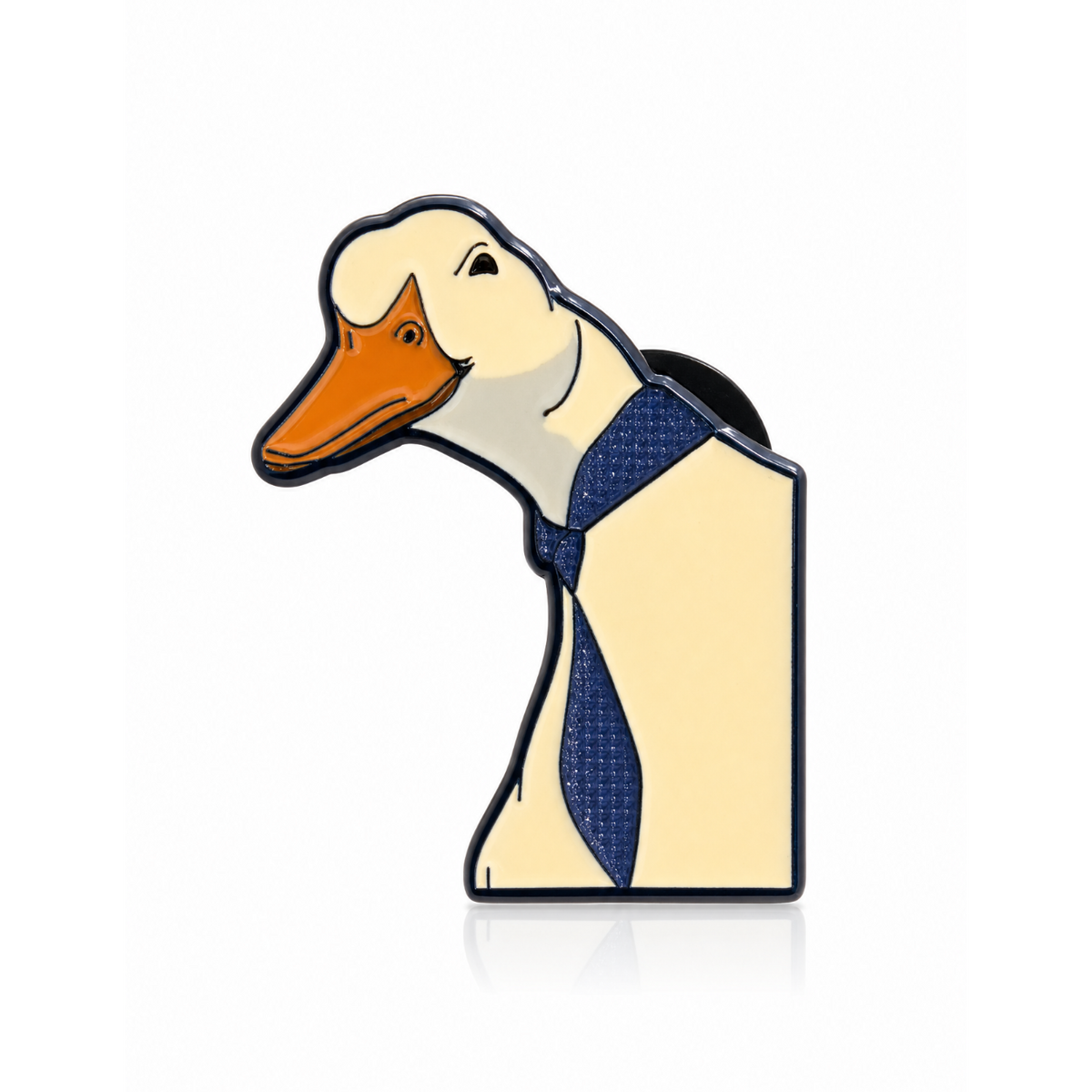 Duck in a Tie Enamel Pin