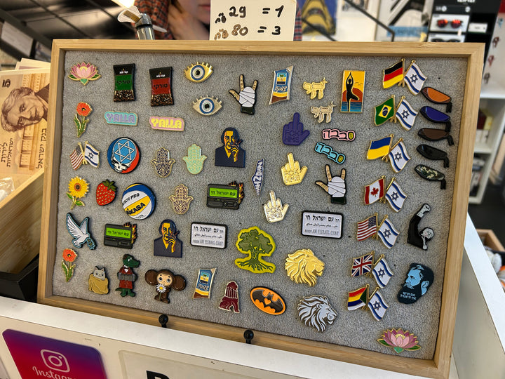 board of pins in a store