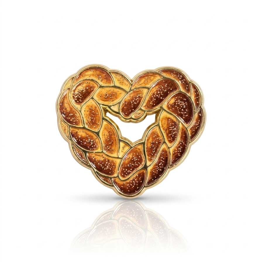 Heart Challah Pin