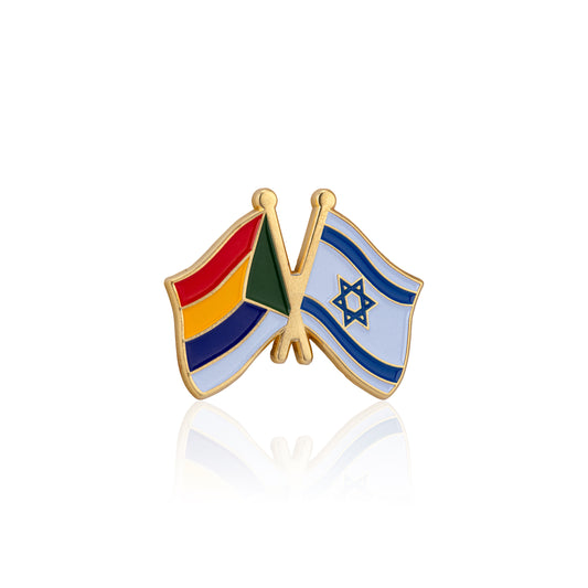 US And Israel Crossed Flags Lapel Pin - Friendship And Alliance, Made In USA - Foto 9